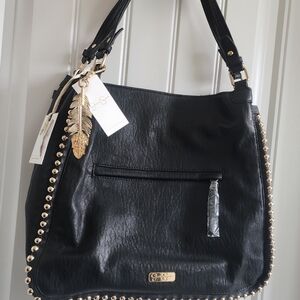 Jessica Simpson black Hobo with matching wallet